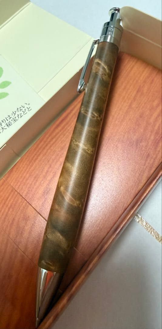 新品　真鍮タイプ　工房楔 ルーチェペン　ボールペン　 マーブルウッド　ペンシル楔