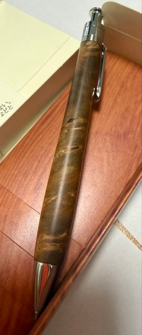 新品　真鍮タイプ　工房楔 ルーチェペン　ボールペン　 マーブルウッド　ペンシル楔