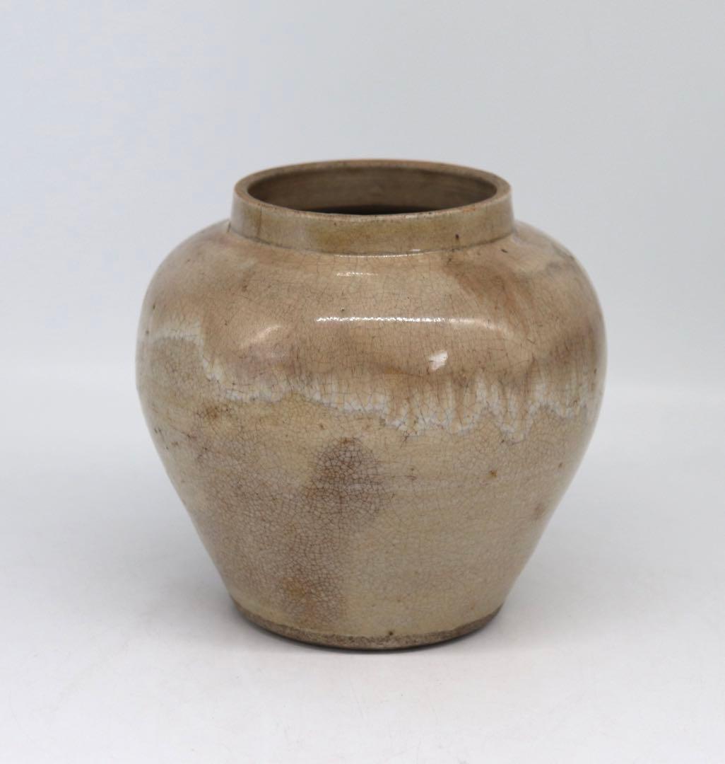 中国　清時代　哥釉壺　送料込み0807