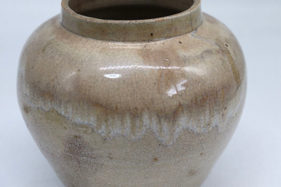 中国　清時代　哥釉壺　送料込み0807