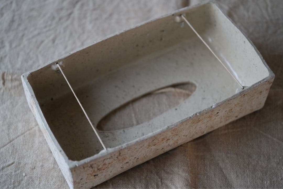 内田鋼一 陶器 ティッシュボックス