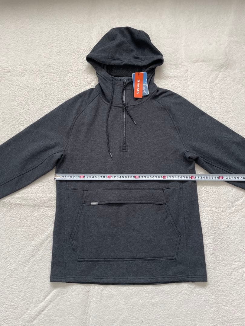 SIMMS シムスバーミリオンフーディー　ハーフジップパーカー　Mサイズ タグ付