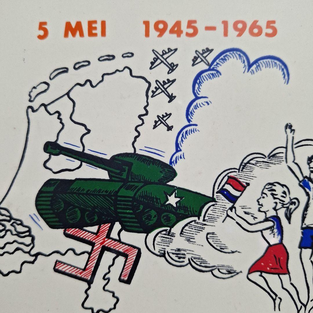 レア 1945 - 1965 卍 オランダ ヴィンテージ タイル まんじ 一点物