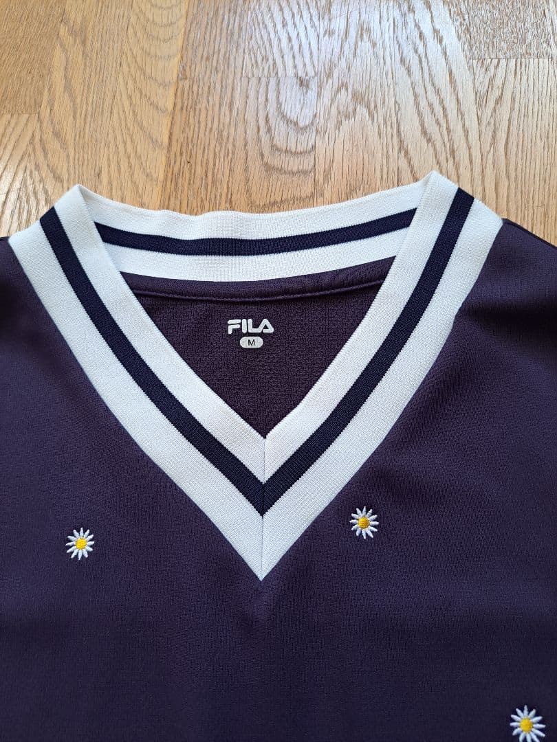 ☆美品☆FILAフィラ テニスウェア M ワンピース/ サンバイザー