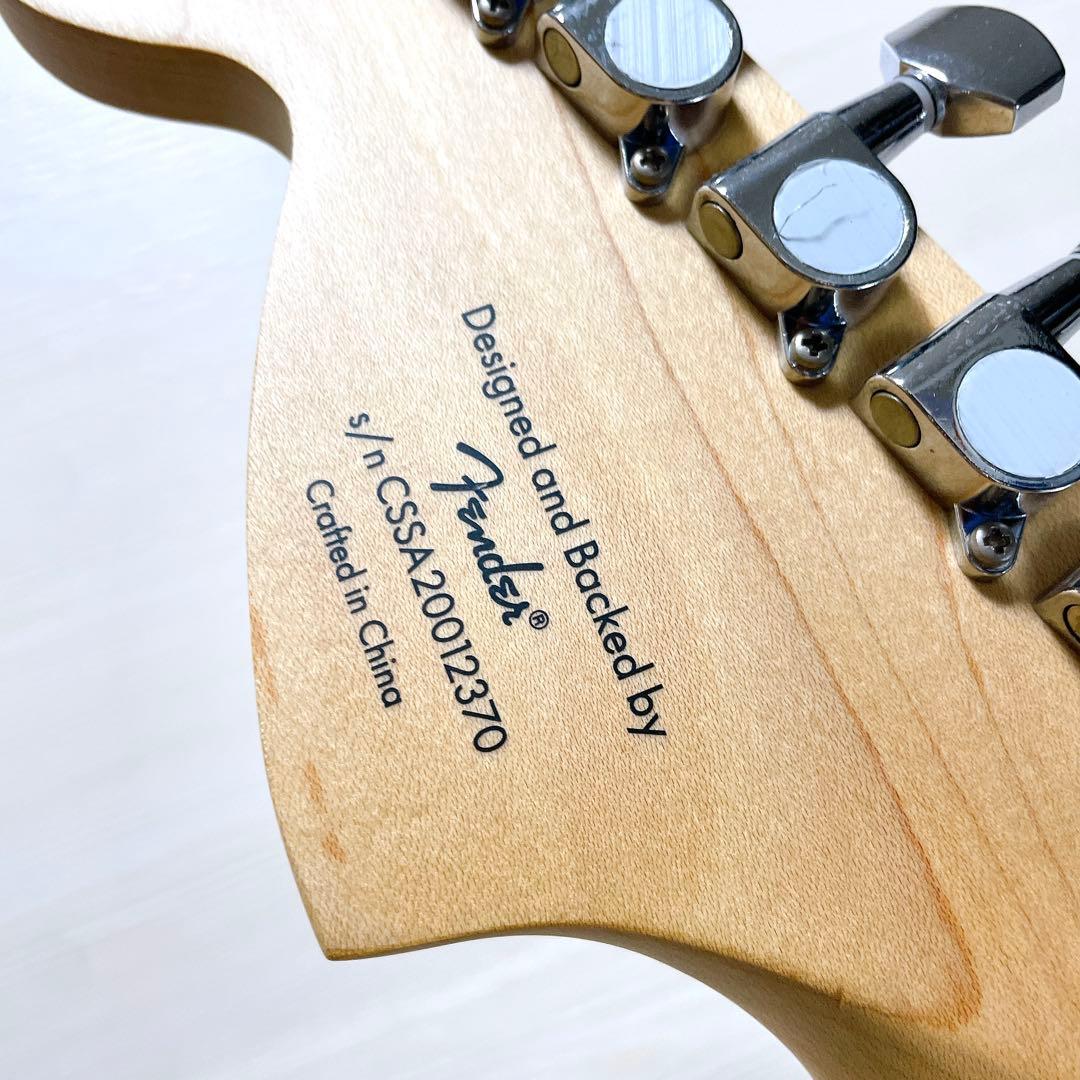 美品 スクワイヤー アフィニティ ストラトキャスター エレキギター ブラック