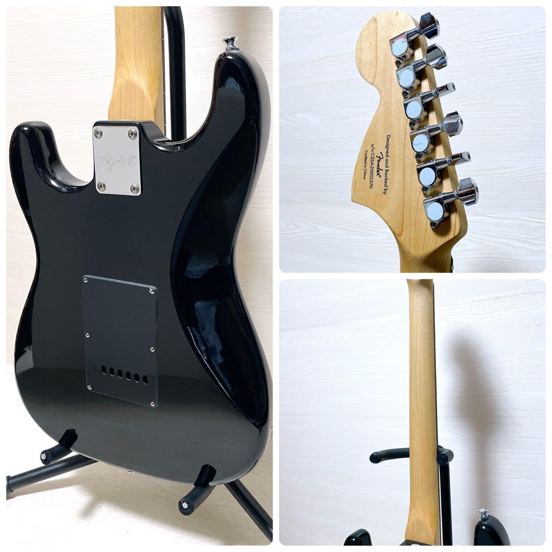 美品 スクワイヤー アフィニティ ストラトキャスター エレキギター ブラック