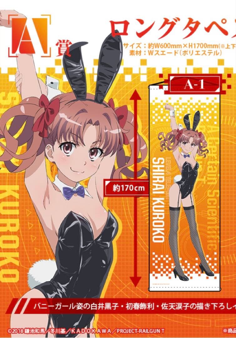 とある科学の超電磁砲　白井黒子　バニータペストリー