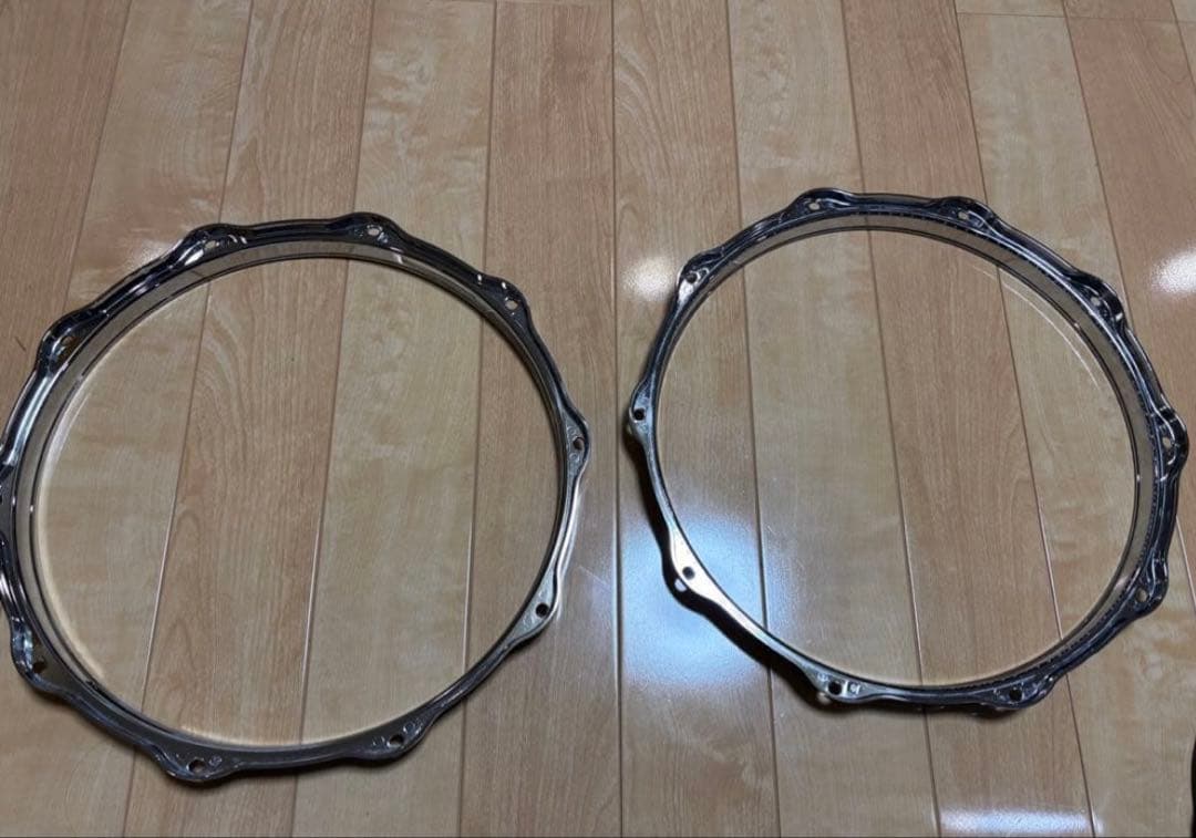 ソナーSONORスネアドラム用 ダイキャストフープ 14\" トップ　ボトム