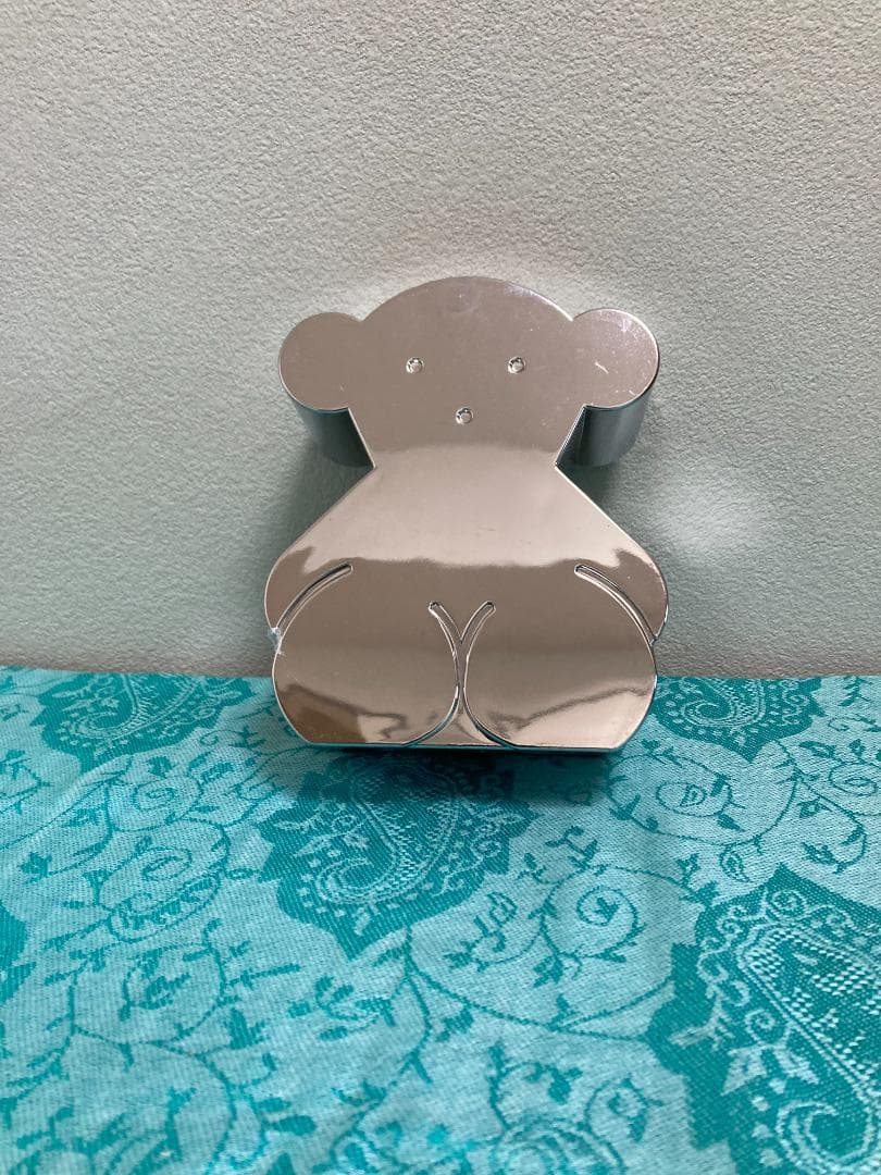 TOUS 貯金箱 クマ型 金属 フィギュア シルバー