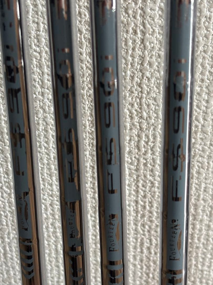 ゴルフ スチールシャフト 5本セット 6〜p