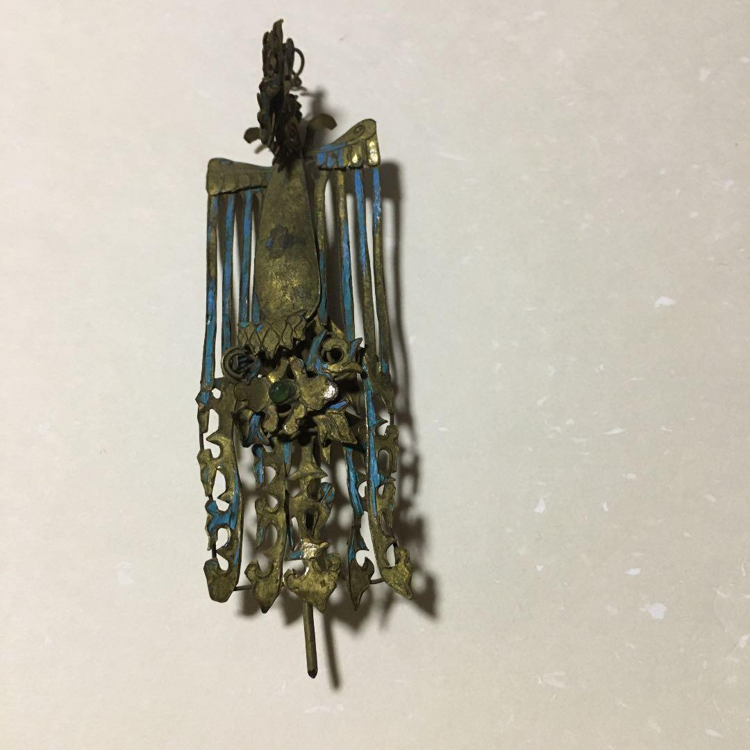 清国　満州旗人　髪飾り　簪子