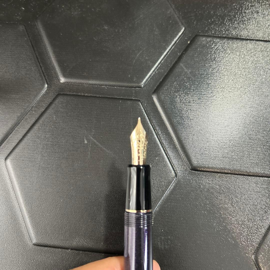 PILOT パイロット　Custom 74万年筆 パープル14金ペン（M）