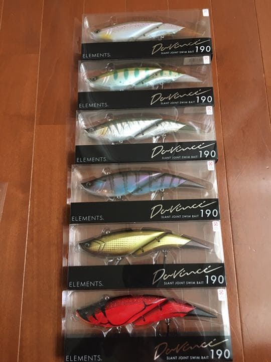 【新品未開封 未使用】エレメンツ ダヴィンチ190 ‘2020新色6点セット