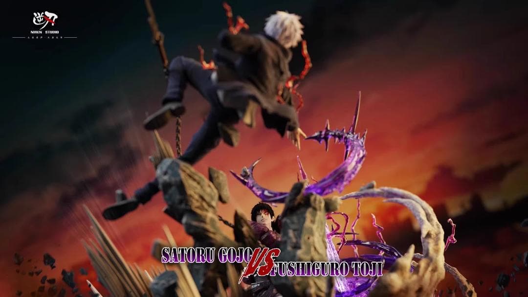 呪術廻戦 ごじょう さとるvsふしぐろ じんじ 1/6 樹脂 彫刻 フィギュア