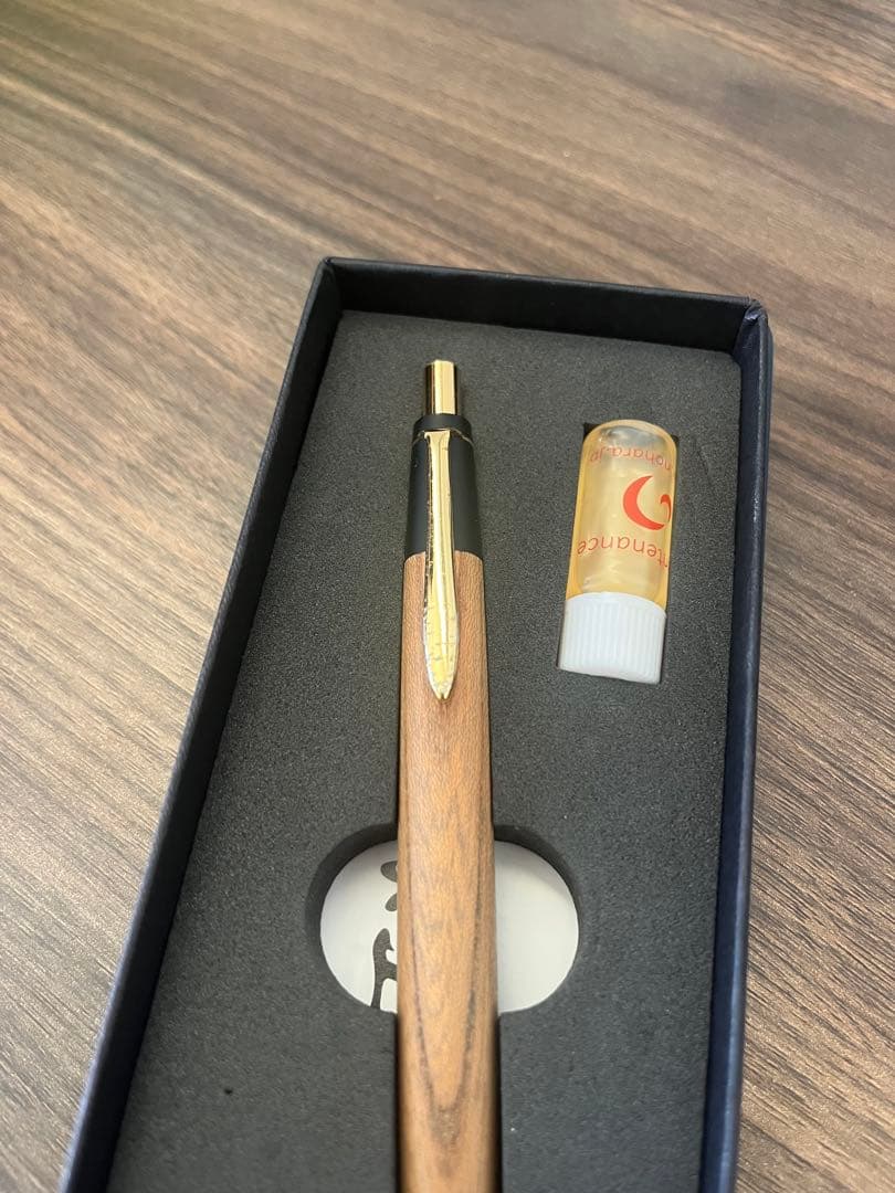 野原工芸　旧型　欅　シャープペンシル　固定式金具付き