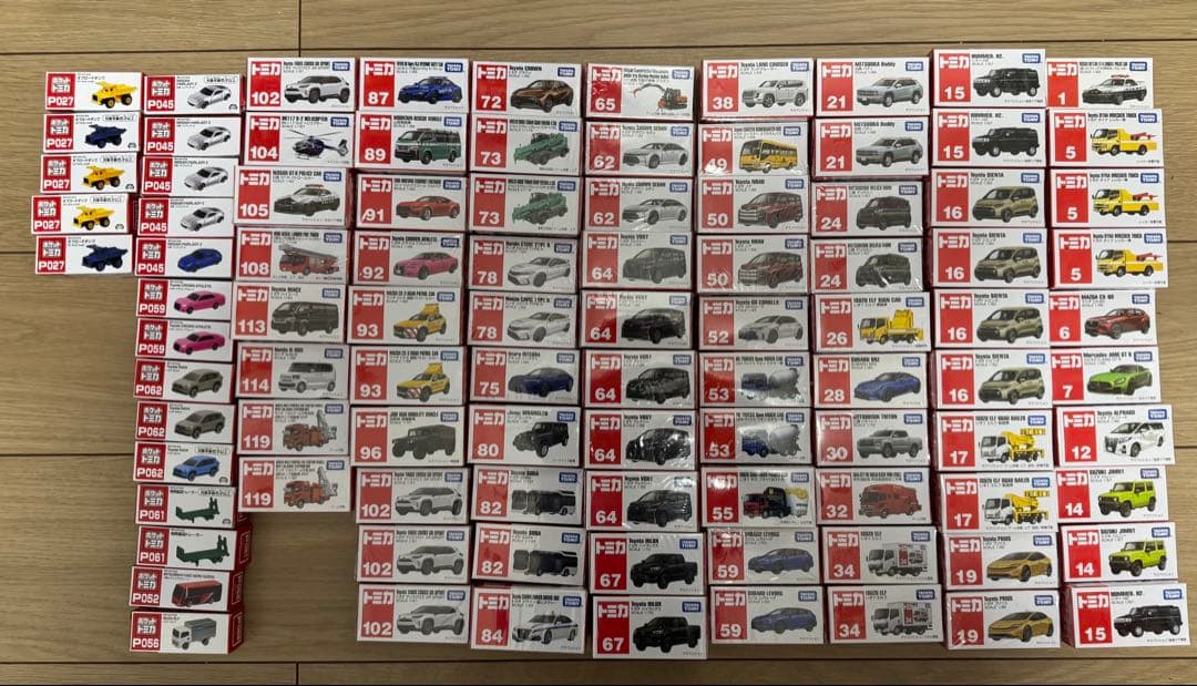 トミカまとめ売り　トミカ97個　通常トミカ78個＋ポケットトミカ19個