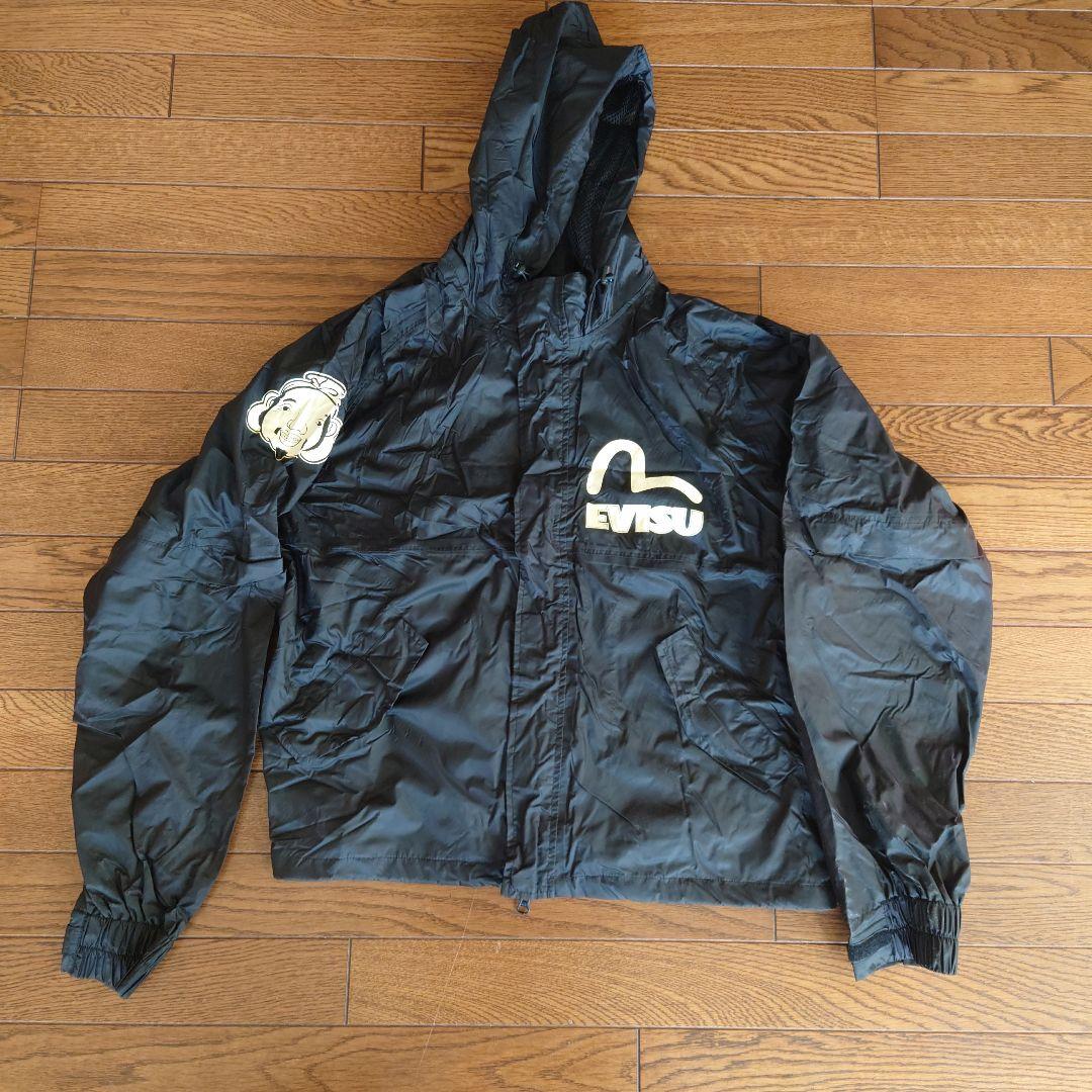 EVISU フィッシングスーツ レインコートブラック上下