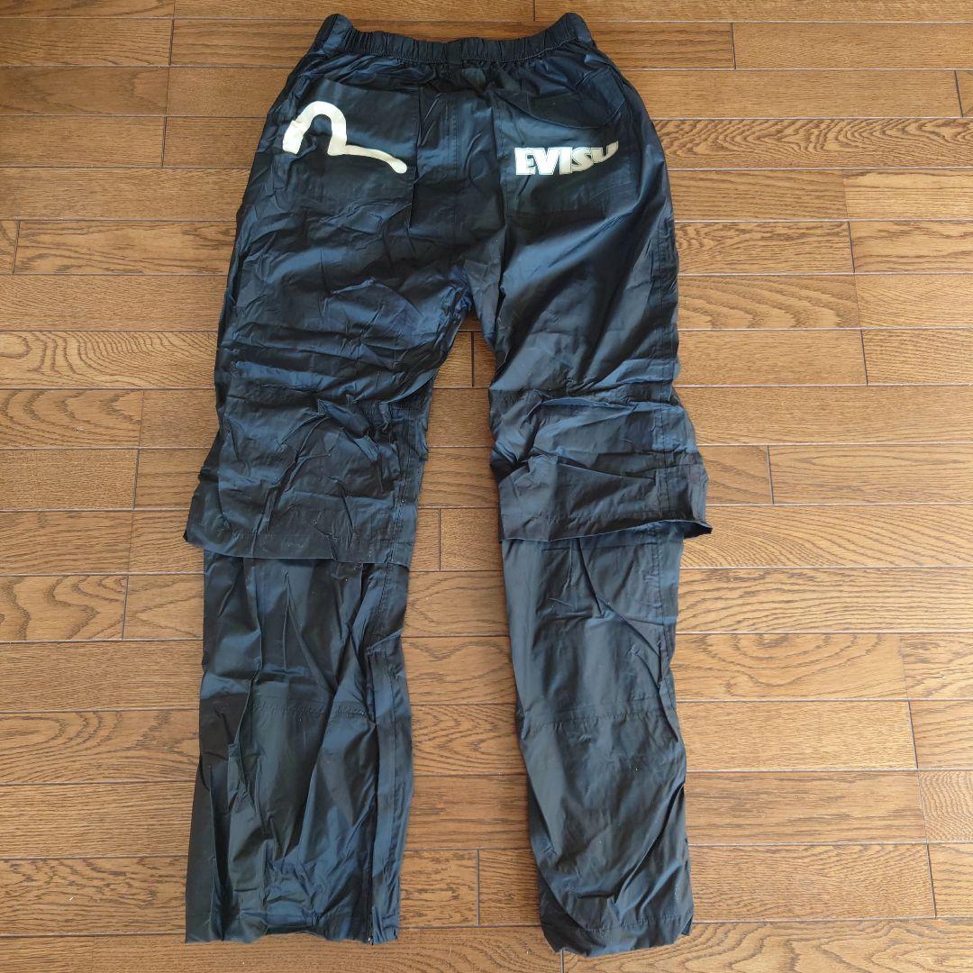 EVISU フィッシングスーツ レインコートブラック上下
