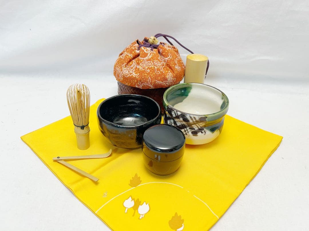 ほぼ未使用 茶道具 野点 御幸籠 セット