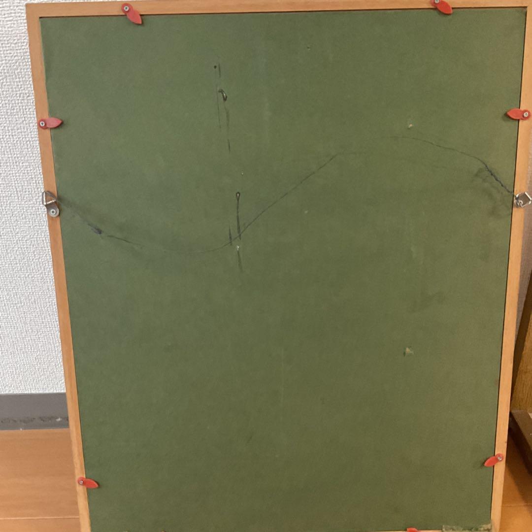 甘夏油彩画 花図 作品にサイン在 作者不詳 キャンバスのみ