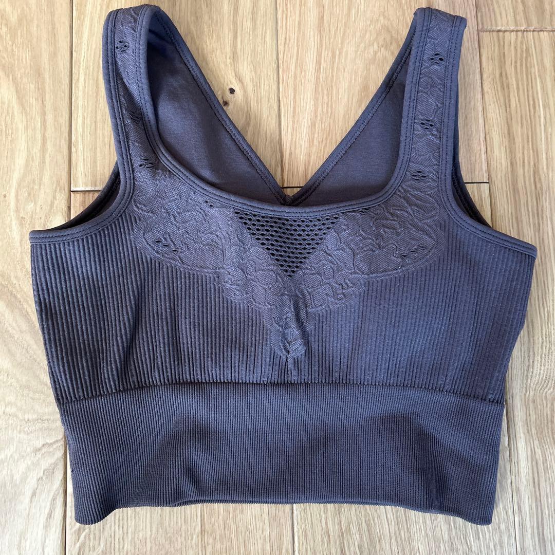 ヨガウェア セット　ブラウン アクティブデイジー　上下セット