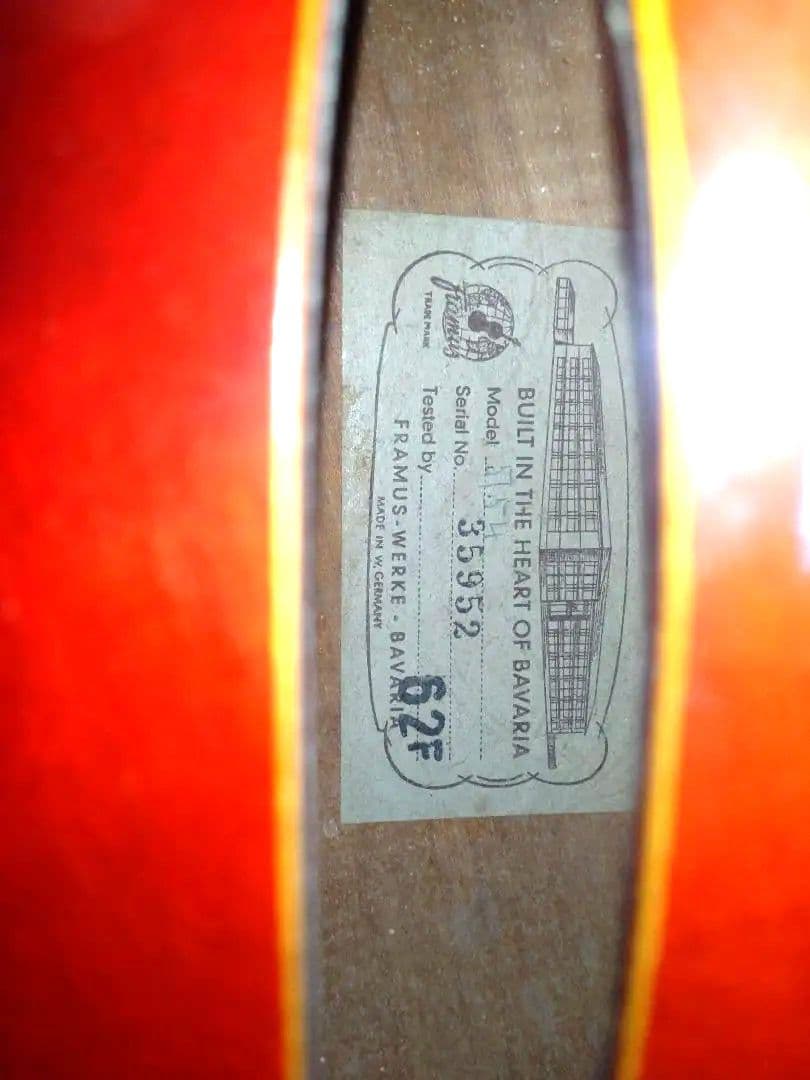 希少！62年framus 5/54 アーチトップギター［ジャンク］