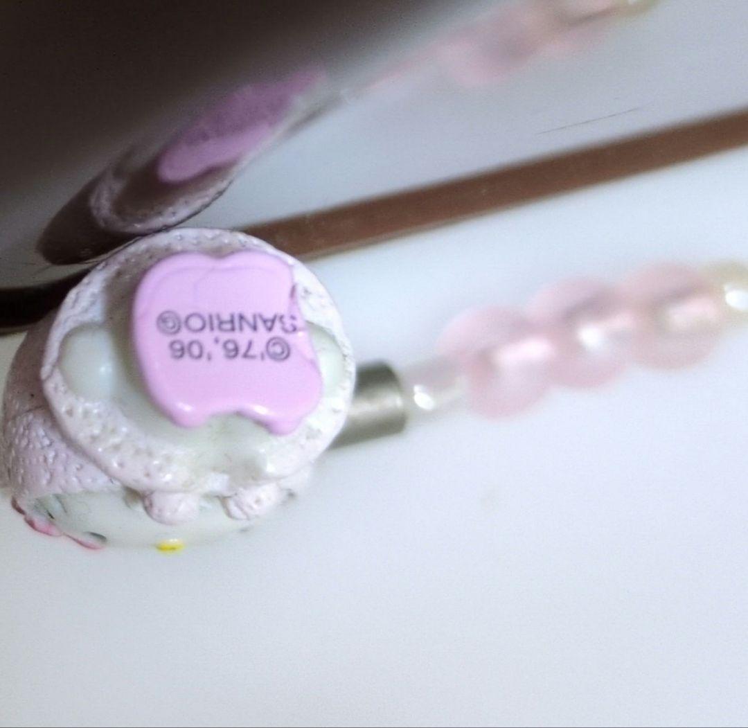 d*3様 ハローキティ ストラップ ピンク　うさぎ