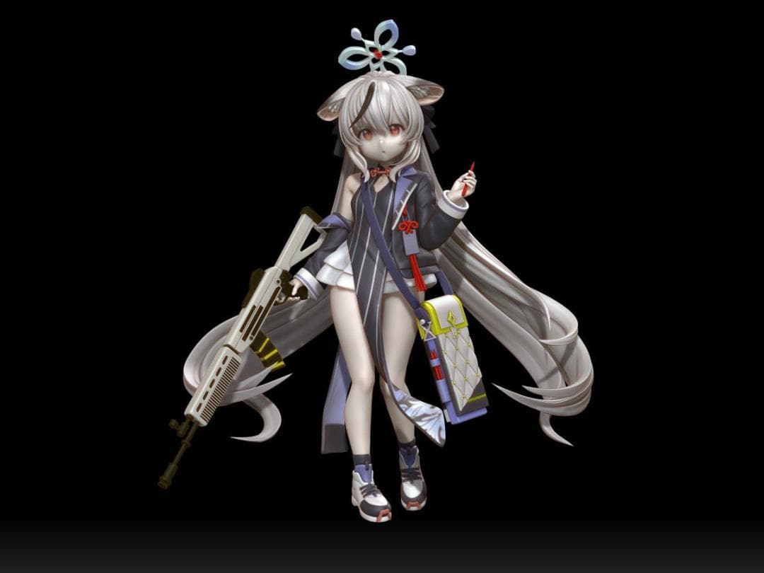 春原ココナ　ブルアカ　梅花園　25ｃｍ　未塗装未組立　ガレキ　ブルーアーカイブ