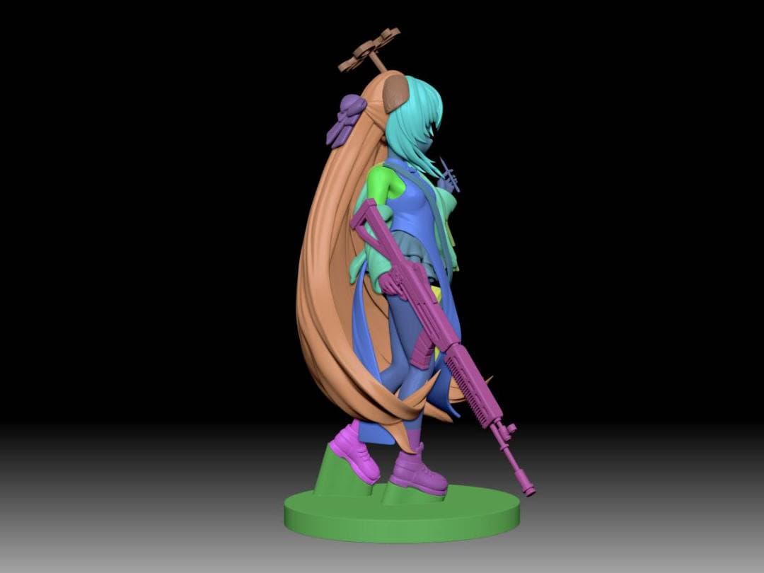 春原ココナ　ブルアカ　梅花園　25ｃｍ　未塗装未組立　ガレキ　ブルーアーカイブ