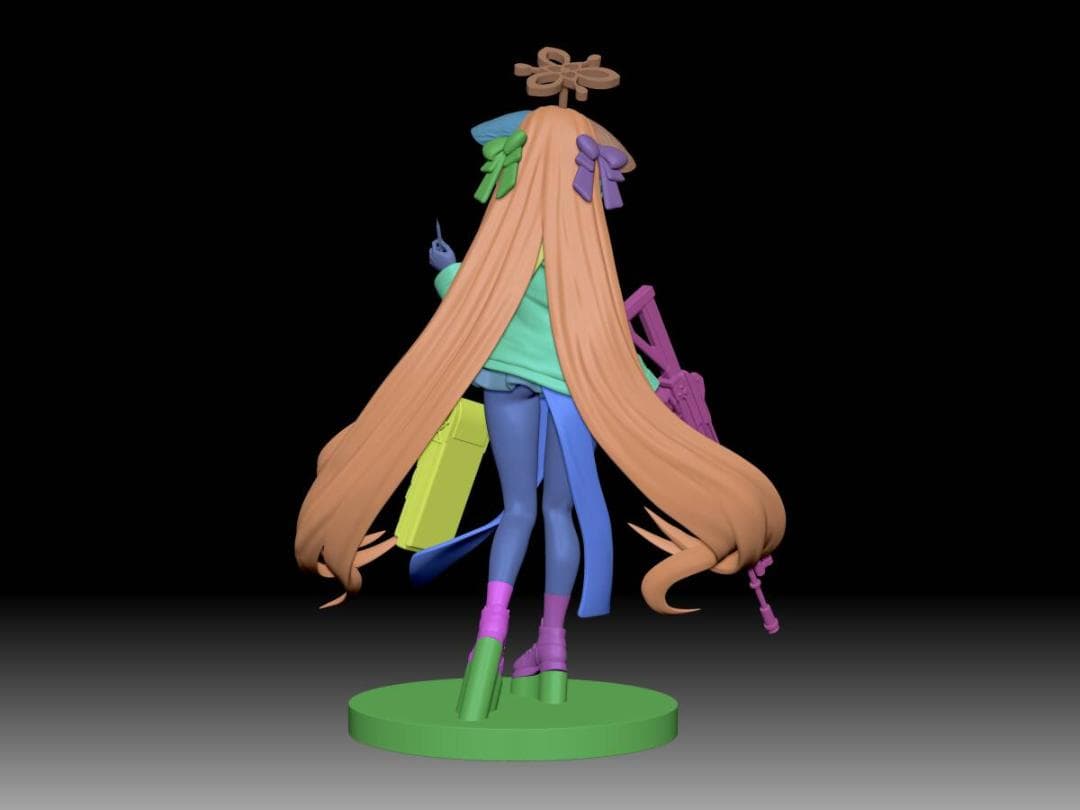 春原ココナ　ブルアカ　梅花園　25ｃｍ　未塗装未組立　ガレキ　ブルーアーカイブ