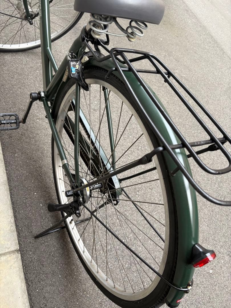 <両タイヤ新品>シティサイクル　green