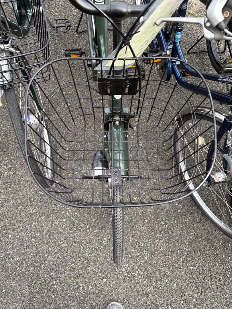 <両タイヤ新品>シティサイクル　green