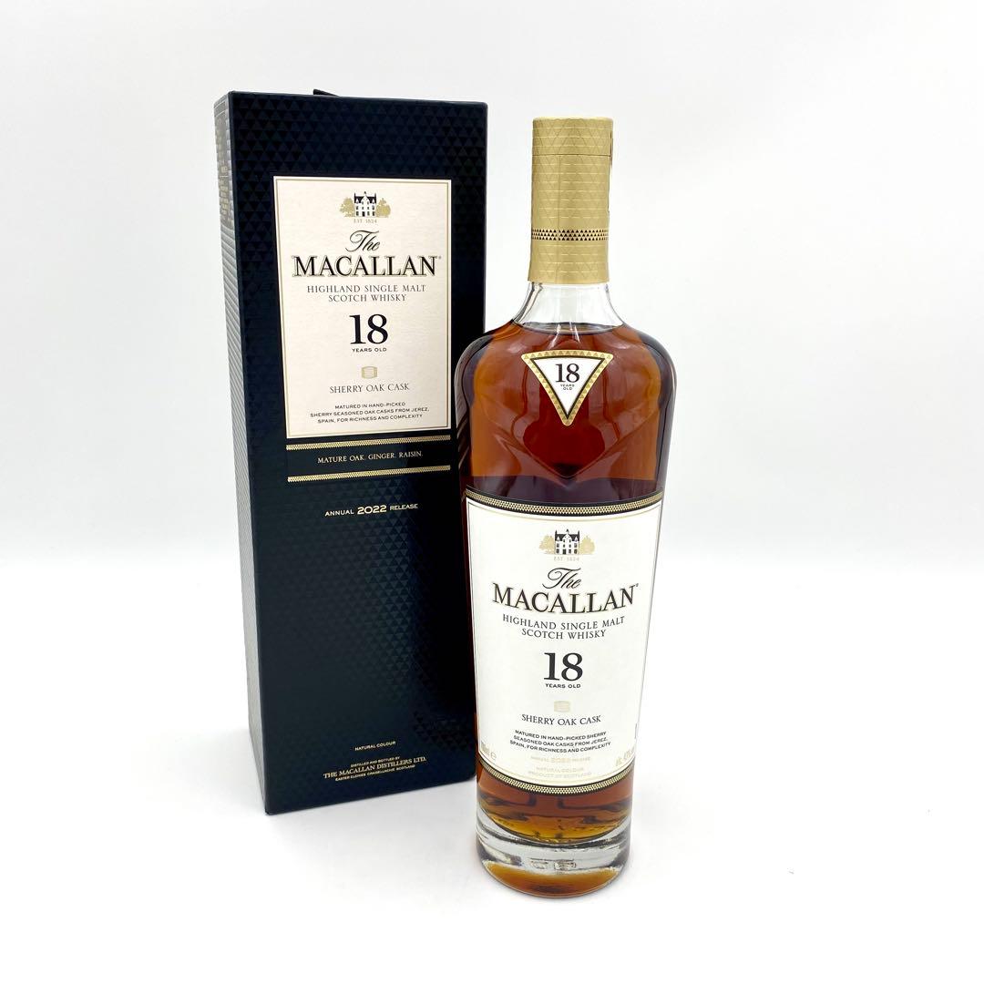 ②【未開栓】マッカラン ウィスキー18年 700ml 43% 1本 2022年