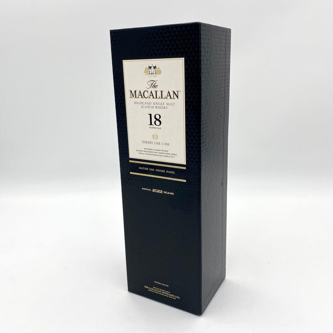 ②【未開栓】マッカラン ウィスキー18年 700ml 43% 1本 2022年