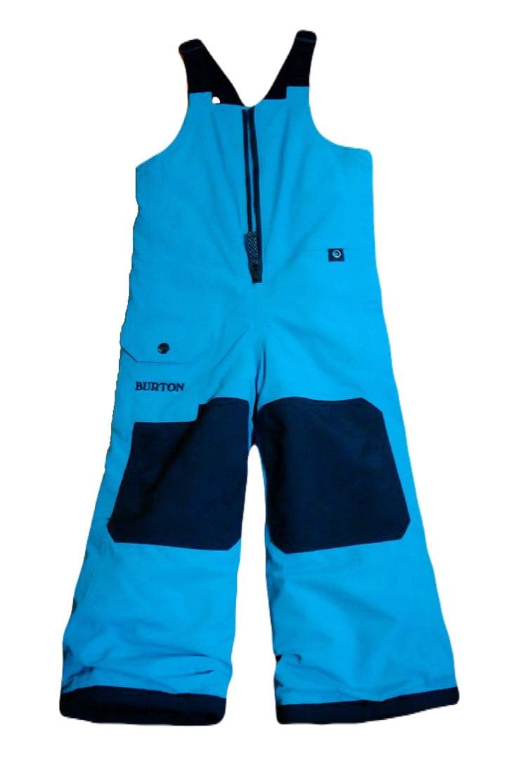 バートン チェック柄 セットアップ スキーウェア ジャケット ビブパンツ ブルー