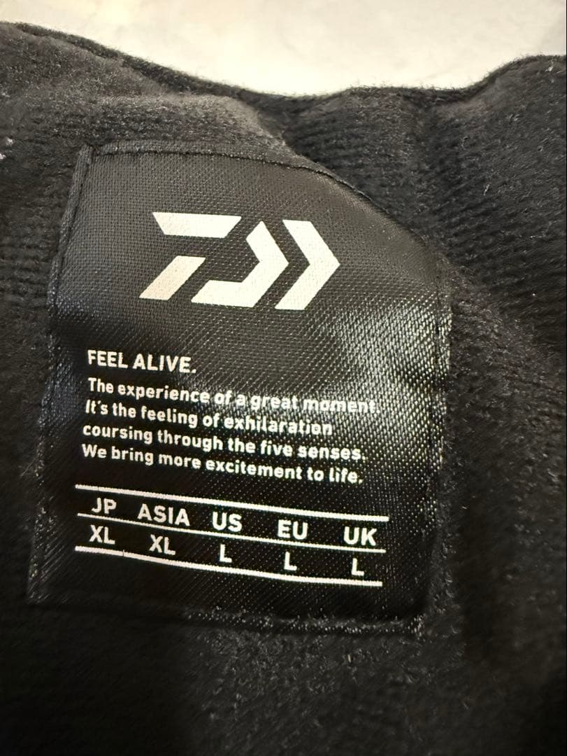 ⭐︎ダイワ⭐︎XL 赤/黒 フィッシング用に⭐︎フード付き『上下セット』