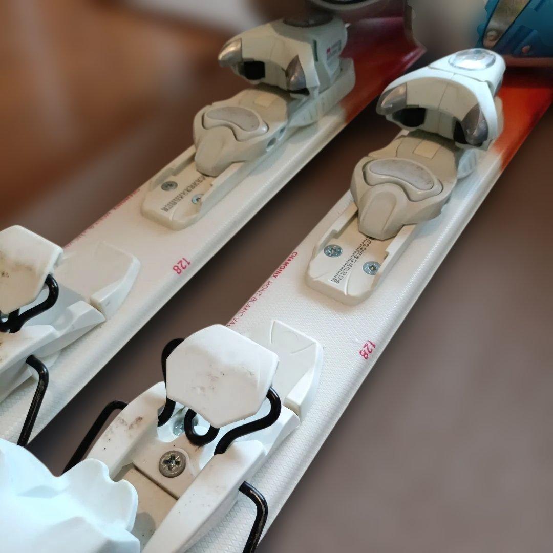 【高学年用】ダイナスター スキーセット板130cm、ブーツ23.0、ストック付き