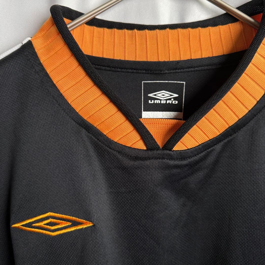 00s UMBRO ジャージ カットソー XL ブラック 黒 プルオーバー