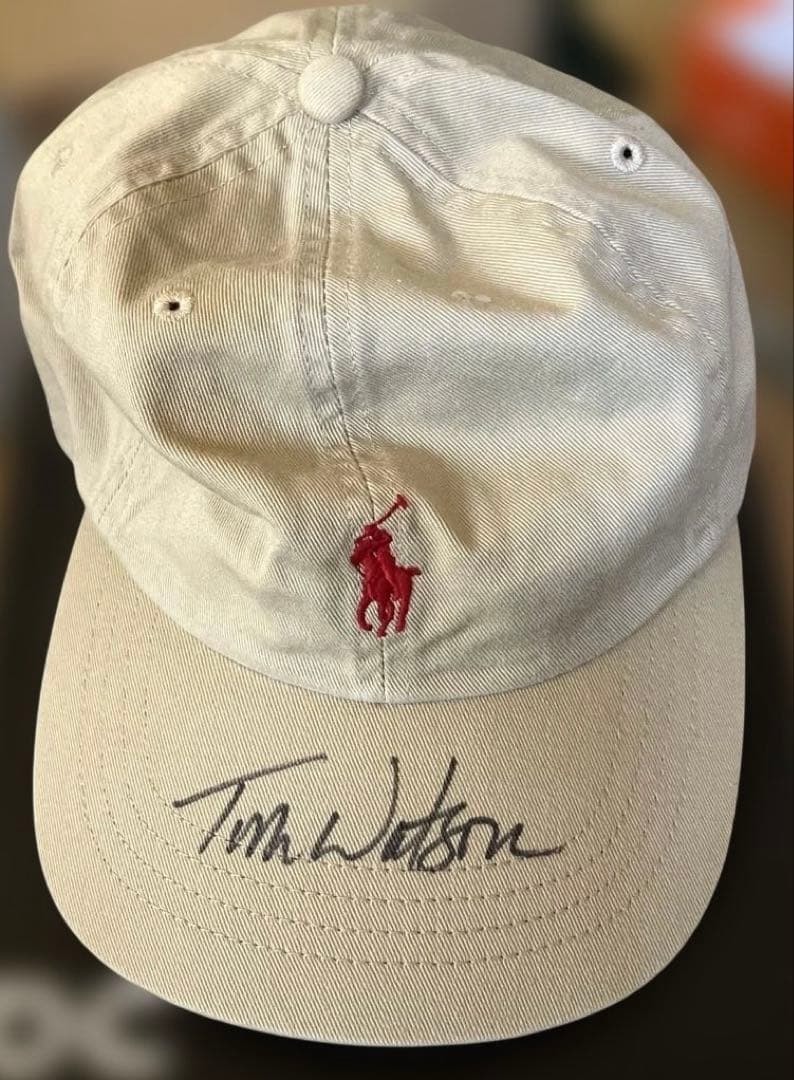 トムワトソン選手直筆サイン入りキャップ