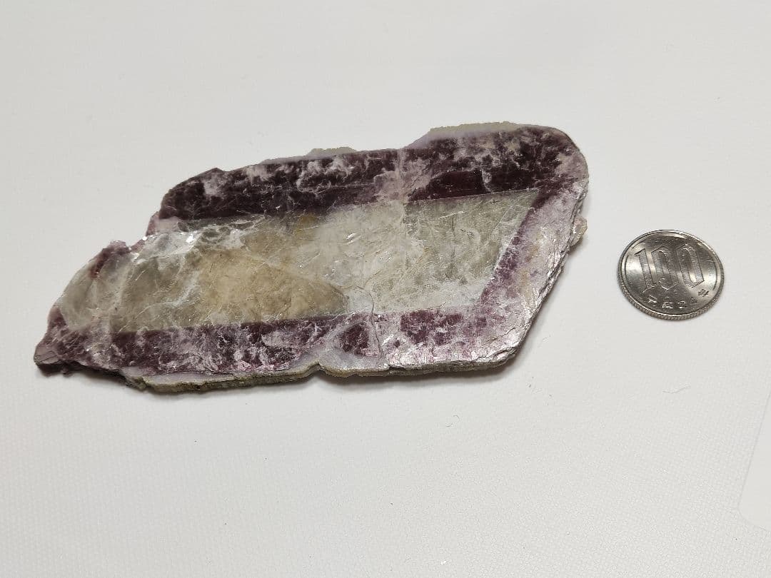 パワーストーン　バイカラーリチア雲母　レピドライト　天然石　69g　N.227