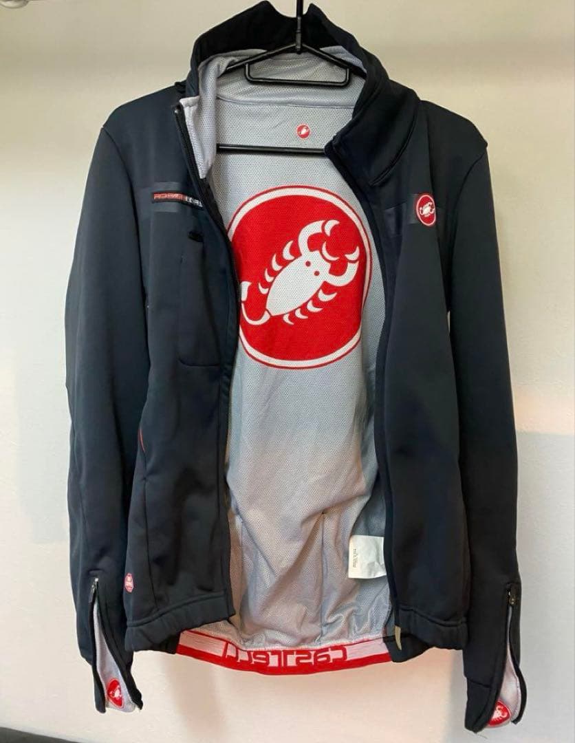 CASTELLI(カステリ) ROSSO CORSA 防風防寒ジャージ　サイズS