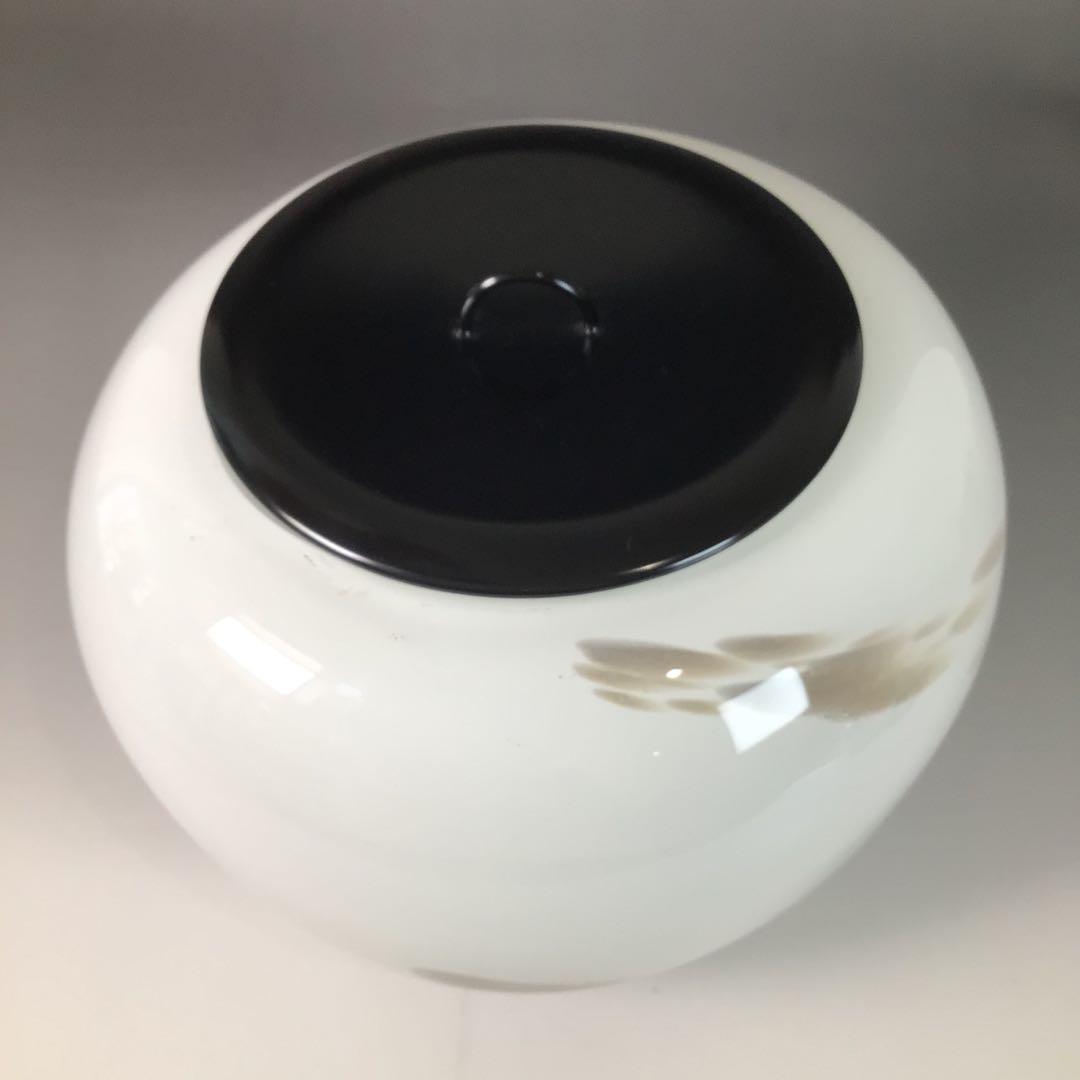 Ｒ７６４　水指　『笹川光友造』『大徳寺　太田大梅　箱書』『硝子水指』　共箱