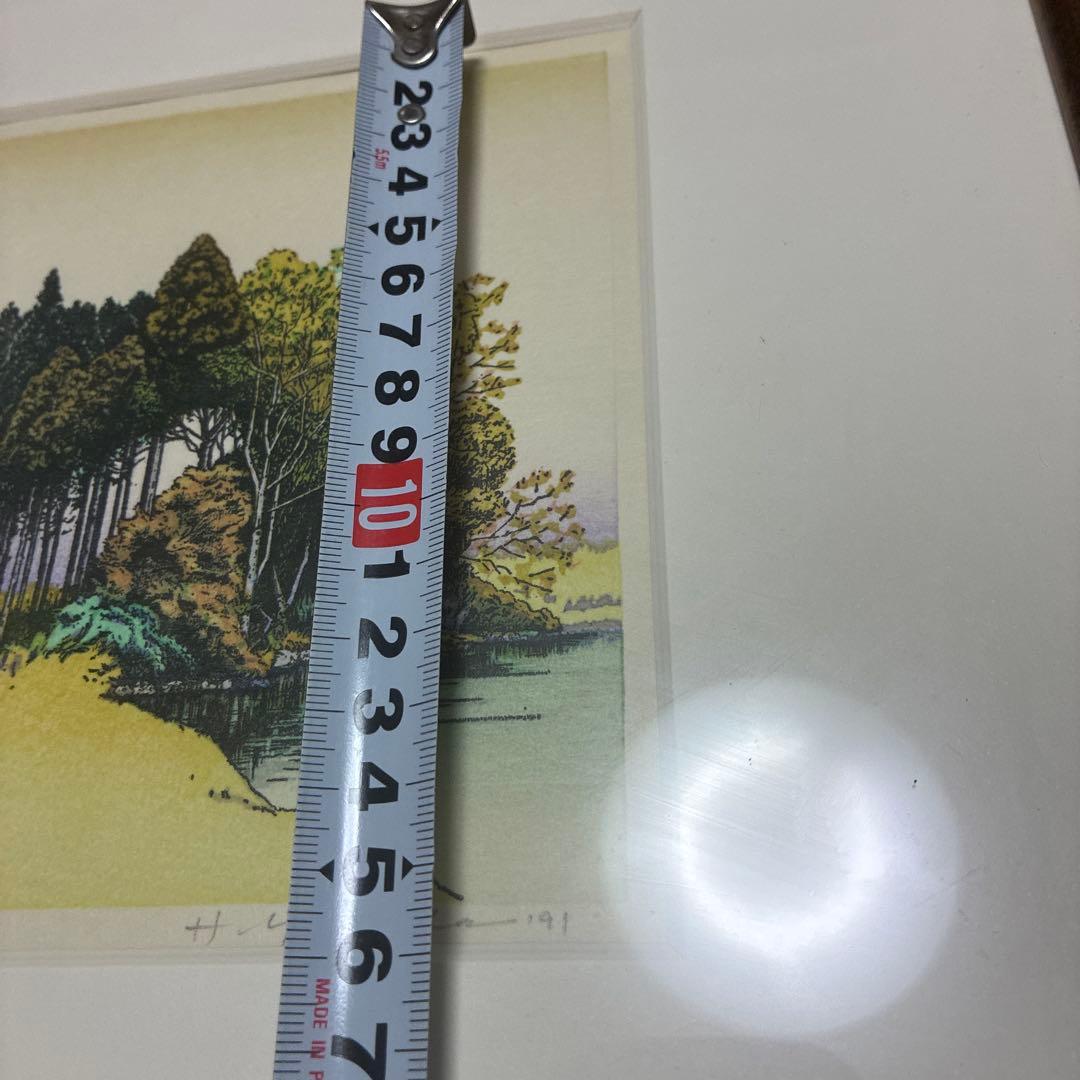 吉田穂高　木群れ　木版画