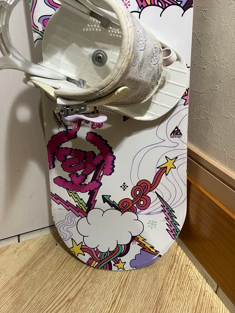 安全に滑れるキッズボード！k2 kandi 120cm 21cm ブーツセット