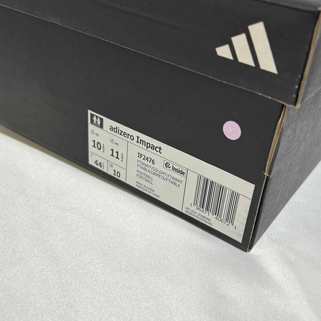 Adizero Impact Cleats　WHT/GLD　28.5㎝　Y