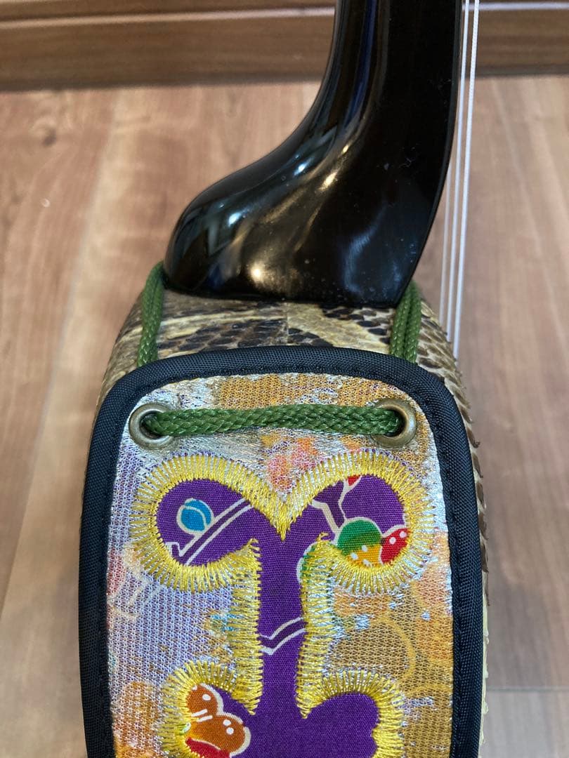 【美品】沖縄三線✨蛇皮強化張り