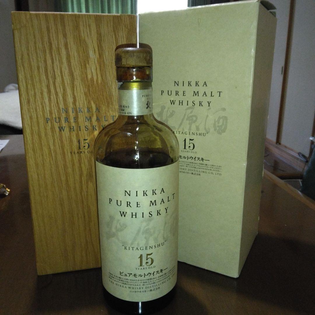 NIKKA ピュアモルトウイスキー 15年 木箱入り　訳あり