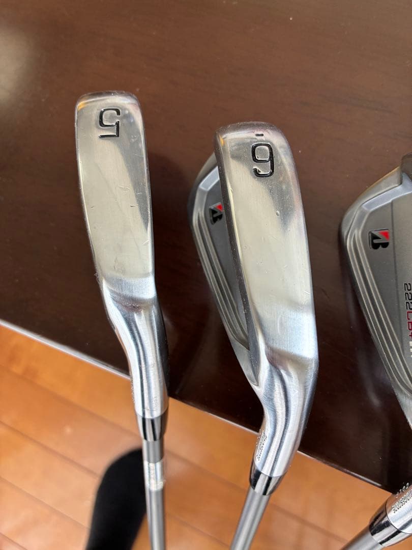 【美品】ブリヂストン 222CB+ 5-P,56° (７本)純正特注シャフト