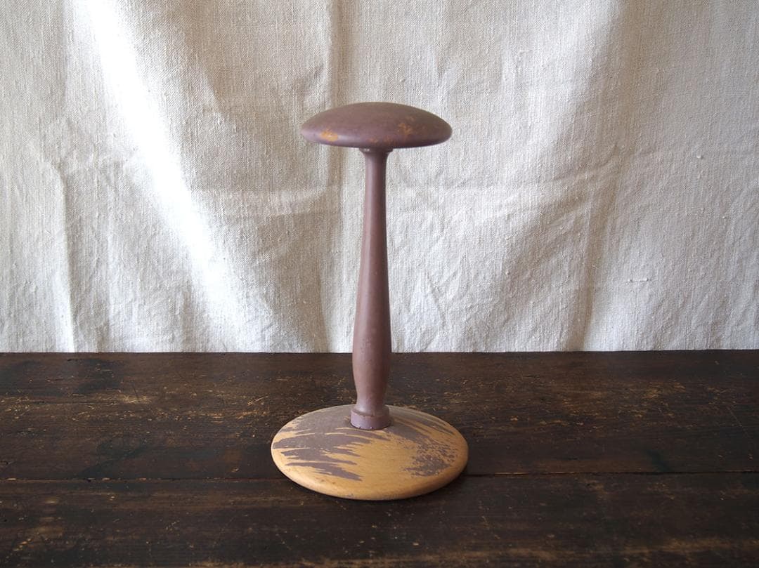 木製ハットスタンド 高24.5cm帽子スタンド ディスプレイスタンド/K389