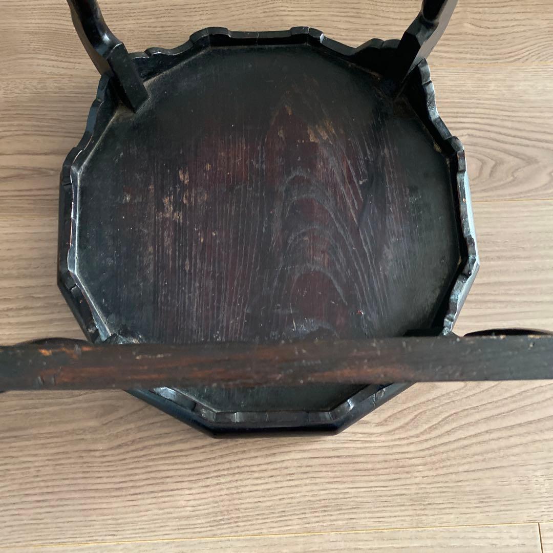 アンティーク骨董　李朝　朝鮮家具　ソバン 小盤　お膳　虎脚　机　花台　飾り台